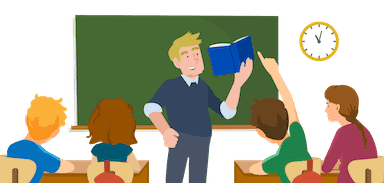 Schüler*innen im Klassenraum